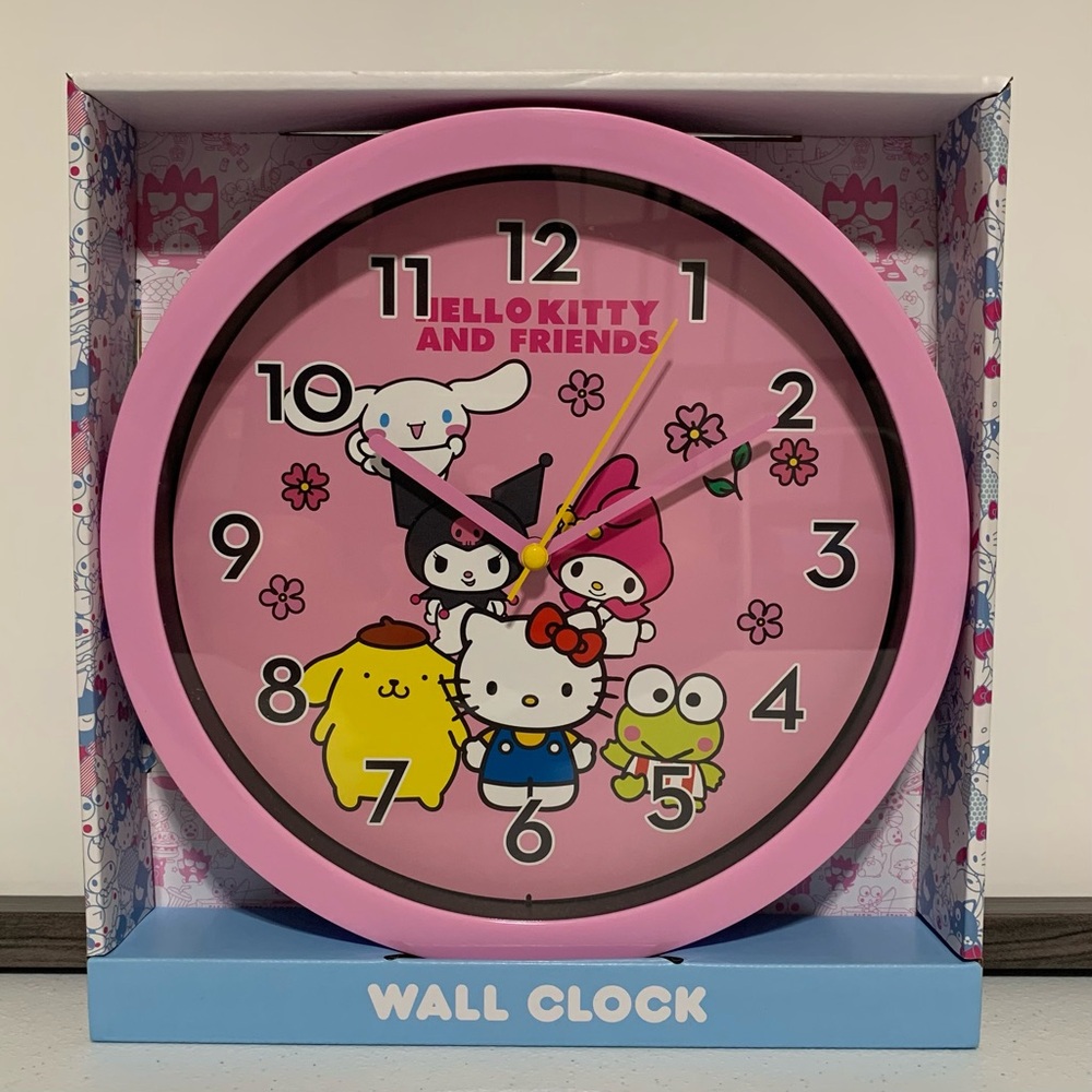 Hello Kitty and Friends by Sanrio Analog Wall Clock-New in Box